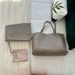 Reversible Tote 3 piece set from Free People